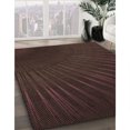 thumbnail image 3 of Ahgly Company Tapis d'Intérieur Lavable à la Machine, Carré, Transitionnel, Brun Chocolat, Tapis de Zone, 5 Pieds Carré, 3 of 7