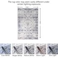 thumbnail image 2 of JV Home Tapis Oushak Bleu 4'x6' Tapis Lavable Antidérapant, 2 of 6
