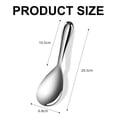 thumbnail image 2 of Stainless steel serving spoon, eat it risotto serving spoon, shiny polished, 2 of 6