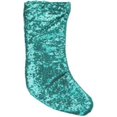 thumbnail image 3 of Northlight 17.5" Paillettes Paillette Verte Sarcelle Suspendu Bas de Noël, 3 of 3