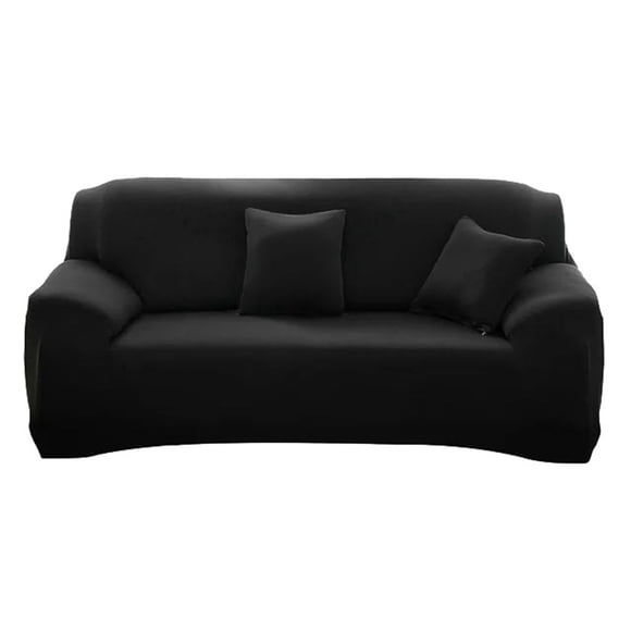 Sofa Cover Clearance! Meiiso Sofa Cover Slipcover Stretch Elastic 2 Seater Chair Loveseat Sofa Couch Furniture Protector Fit Sofa Slipcover, 1*Sofa Cover, Black