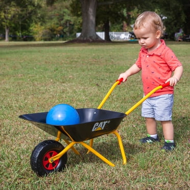 Kids Pretend Play Gardening Toy CAT Wheelbarrow