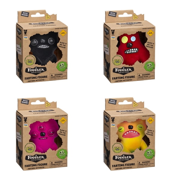 Fuggler Farting Figures 1 Pack Window Box - 4 Styles to Collect (Style will vary)