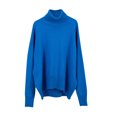 thumbnail image 1 of Yuyuzo Baggy Sweater for Women Long Sleeve High Neck Ribbed Knit Pullover Solid Color Fall Winter Sweater Tops, 1 of 3