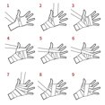 thumbnail image 4 of 2 Pcs 16.4ft Boxing Handwraps, 5m Boxing Hand Wraps Inner Gloves, Muay Thai MMA Boxing Hand Wraps, Under Mitts Wrist Wrap , Martial Arts Wraps For Boxing MMA Kickboxing, 4 of 8
