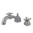 thumbnail image 1 of Kingston Brass KS3358AX 8 Inch -18 Inch Widespread Roman Tub Filler - Satin Nickel, 1 of 2