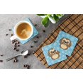 thumbnail image 3 of Carolines Treasures BB1683FC Snowflake Chocolate Brown Shih Tzu Foam Coasters- Set Of 4, 3 of 3