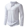 thumbnail image 2 of T-Shirt à Manches Longues pour Hommes Hommes Décontracté Uni Chandail à Manches Longues Col Rond T-Shirt Hauts Blouse T-Shirts pour Hommes Mode Into the Am T-Shirts pour Hommes T-Shirt à Manches Longues, 2 of 9