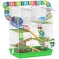 thumbnail image 1 of PawHut 18.5" Hamster Cage with Tube System, Exercise Wheel, Green, 1 of 10