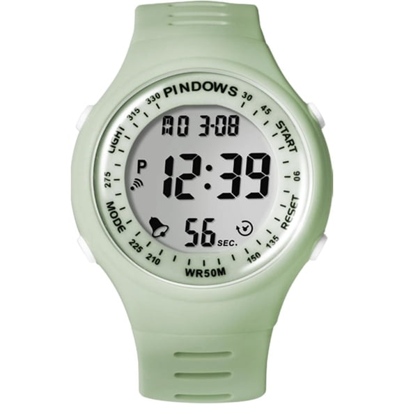 Watches for Women, 50M Waterproof Outdoor Digital Sport Watches Multi Function Seven Color LED Calendar Wrist Watch with Alarm Clock,Stopwatch, Gifts for Women.