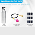 thumbnail image 4 of Machine Adapter with Quick Connect Hose for CO2 Storage Tanks, Compatible with for Soda Terra/Art//Duo,1set * terra sodastream, 4 of 7