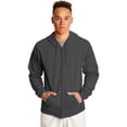 thumbnail image 1 of Hanes Mens ComfortBlend EcoSmart Full Zip Hoodie, S, Charcoal Heather, 1 of 5