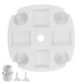 thumbnail image 1 of Plateau de Table pour Parasol Rond, Plateau de Table pour Parasol de Plage avec Porte-Gobelet, Artisanat Exceptionnel, 1 of 8