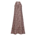 thumbnail image 4 of Pompotops Robe Maxi d'Été pour Femme à Ourlet Haut-Bas à Volants, Bretelles Spaghetti, Imprimée, Fluide, Longue, de Plage, 4 of 8