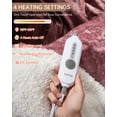 thumbnail image 4 of Heated Throw Blanket Electric, Velvet Soft Heating Blanket with 4 Heat Settings & 10H Auto Shut-Off, Over-Heat Protection ETL Certified, Machine Washable, 4 of 9