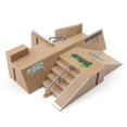 thumbnail image 1 of Fingerboard Skatepark With 2/3 Finger Skateboards, Buildable Fingerboard Ramps With Parts - Q34, 1 of 5