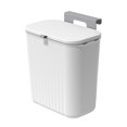 thumbnail image 2 of LSLJS Hanging Trash Can with Lid, Kitchen Cabinet Door Hanging Trash Can Cover Cabinet Trash Can Door Hanging Trash Can Under Sink Door Trash Can RV Bathroom (White), Kitchen Trash Can, 2 of 9