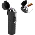 thumbnail image 1 of Usb Lighter, Electric Lighter, Rechargeable With Flashlight, Arc Lighter, Waterproof, Windproof, Flameless, Plasma Lighter For Cigars, Kitchen, Outdoor, Camping, 1 of 7