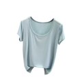 thumbnail image 1 of Yuyuzo Hauts de Pyjama Grande Taille pour Femmes Manches Courtes Haut de Pjs Col Rond Chemises de Nuit Doux Confortables Vêtements d'Intérieur, 1 of 3