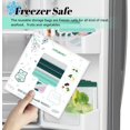 thumbnail image 3 of 8-Pack Reusable Freezer Bags Silicone, Reusable Sandwich Bags and Reusable Snack Bags for Kids Travel/Home Organization, Reusable Food Storage Bags/BPA Free, 3 of 8