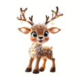thumbnail image 1 of TopLLC Christmas New Christmas Tree Decoration Acrylic Flat Car Rearview Mirror Pendant Home Decor Deer Listing, 1 of 5