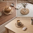 thumbnail image 3 of Tapis Rond Isolant Thermique pour Cuisine et Table à Manger – Conception Durable en Coton et Lin, Facile à Nettoyer, Parfait pour les Réceptions à la Maison et la Déco Moderne, 3 of 5