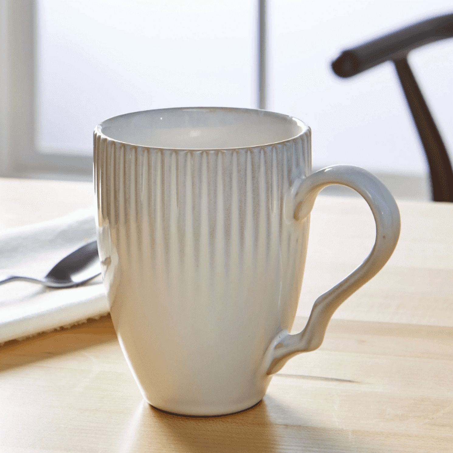 Better Homes & Gardens 13 fl oz Sawyer Cream Ceramic Mug