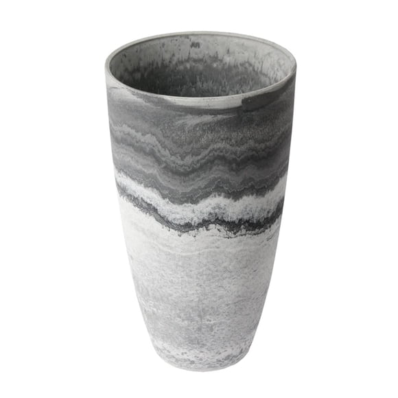 Algreen Jardinière Vase Courbée, Pot de Plante 12"x20 Pouces, Usage Intérieur Extérieur - Acerra, Marbre