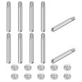 thumbnail image 1 of 10Pack Slotted Cylindrical Pin, M5 x 40mm 304 Stainless Steel Dowel with Nut, 1 of 6