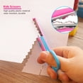 thumbnail image 4 of Paper Cutting Scissors, Wear-resistant Plastic Material Durable Paper Edge Scissors Kids  Scissors 6 Pcs Colorful  For Art Paper Cutting For Photo Album, 4 of 8