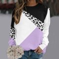 thumbnail image 2 of HKEJIAOI Tee Shirts Polyester Long Sleeve pour Women Col Rond Imprimé Floral Femmes Long Sleeve Été Tops 2023, 2 of 4