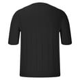thumbnail image 3 of Gspmoly Chemises pour Hommes, Mode Estivale pour Hommes, Tricot Décontracté, Couleur Unie, Manches Courtes, Col Rond, Blouse d'Été jusqu'à 65 % de Réduction, 3 of 6