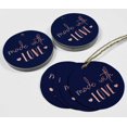 thumbnail image 4 of Inkdotpot Real Rose Gold Foil Made With Love Text Tag Favor Hang Paper Tag 100 Piece, 4 of 6
