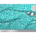 thumbnail image 2 of Soimoi Green Velvet Fabric Cow Animal Skin Printed Fabric 1 Yard 60 Inch Wide, 2 of 3