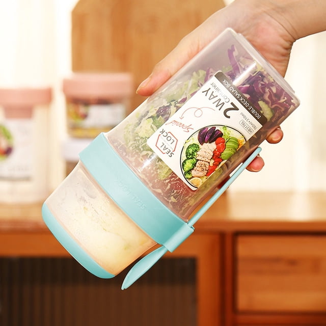 Wolfast Lunch Containers for Lunch Box Salad Lunch Box Takeaway Salad Container Reusable Fruit Bowl for Work Outdoor Camping for Serving Mashed Potatoes Snacks and Berries Microwaveable