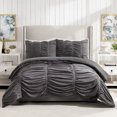 thumbnail image 1 of Modern Heirloom Emily Texture (Gris Foncé) Ensemble de Douillette 3 Pcs - Grand Lit/Grand, 1 of 4