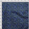 thumbnail image 4 of oneOone Velvet Blue Fabric Abstracts Craft Projects Decor Fabric Printed By The Yard 58 Inch Wide, 4 of 4