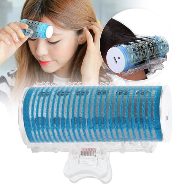 EGNMCR Rouleau à Cheveux Électrique Portable USB, Frange, Bouclage, Outil de Coiffage, Mini Fer à Friser Électrique