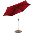 thumbnail image 1 of Costway Parasol de Patio 10 Pi pour l'Extérieur avec Support de Parasol Rond Robuste de 59 Lb, 1 of 2