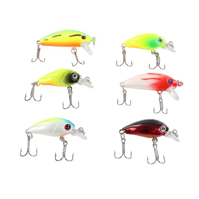 Leurres Appâts Attractifs, 6pcs Leurre Dur Appât Pêche Leurres Ensemble Leurre Dur Appât Kit Performance Inégalée