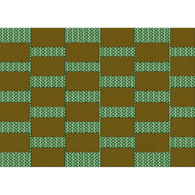 Ahgly Company Machine Washable Indoor Rectangle Transitional Green Onion Green Area Rugs, 5' x 8'