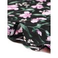 thumbnail image 5 of INSPIRE CHIC Robe Midi Fluide à Imprimé Floral à Col en V pour Femme Noir G, 5 of 5