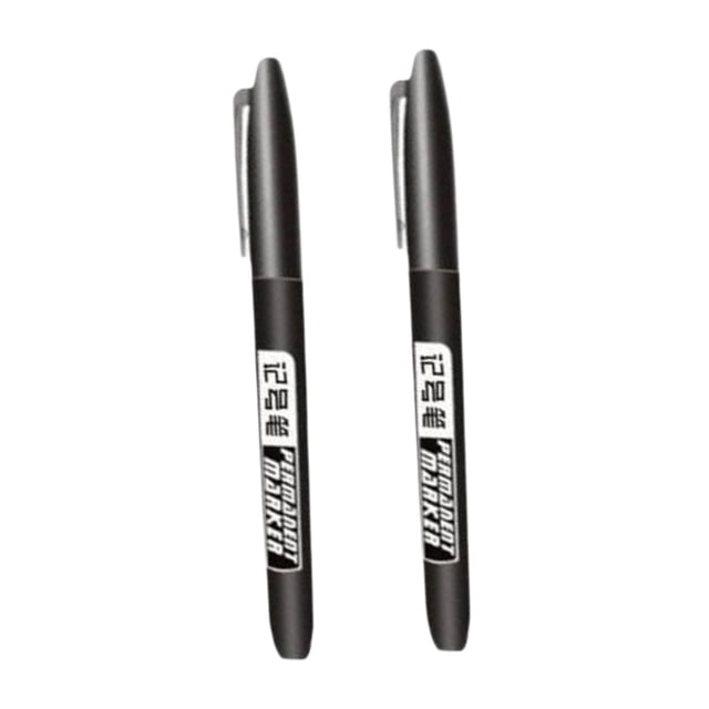 Elodie 2 Permanent Markers Office Painting Waterproof Rocks Oil based Paint Markers Black