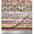 thumbnail image 2 of Soimoi Poly Georgette Fabric Egyptian Cat,Human & Women Head Panel Fabric Prints by Yard 52 Inch Wide, 2 of 3