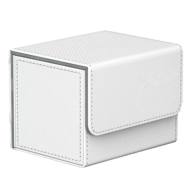 Card Deck Box Holder Organizer Storage Gathering Card Toy Closure Album Collectible Holds Game Card , white