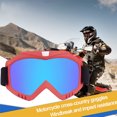 thumbnail image 4 of Zootealy Lunettes de Moto Tout-Terrain Anti-Vent Anti-Sable Lunettes de Protection 368 Cadre Rouge Lentille Colorée, 4 of 7