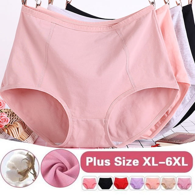 Culottes Taille Haute Anti-Fuite en Coton pour Femmes Grande Taille
