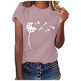 thumbnail image 2 of CEHVOM Haut de Mode pour Femme Imprimé Décontracté Coupe Ample T-shirt Chemise Grande Taille, 2 of 6