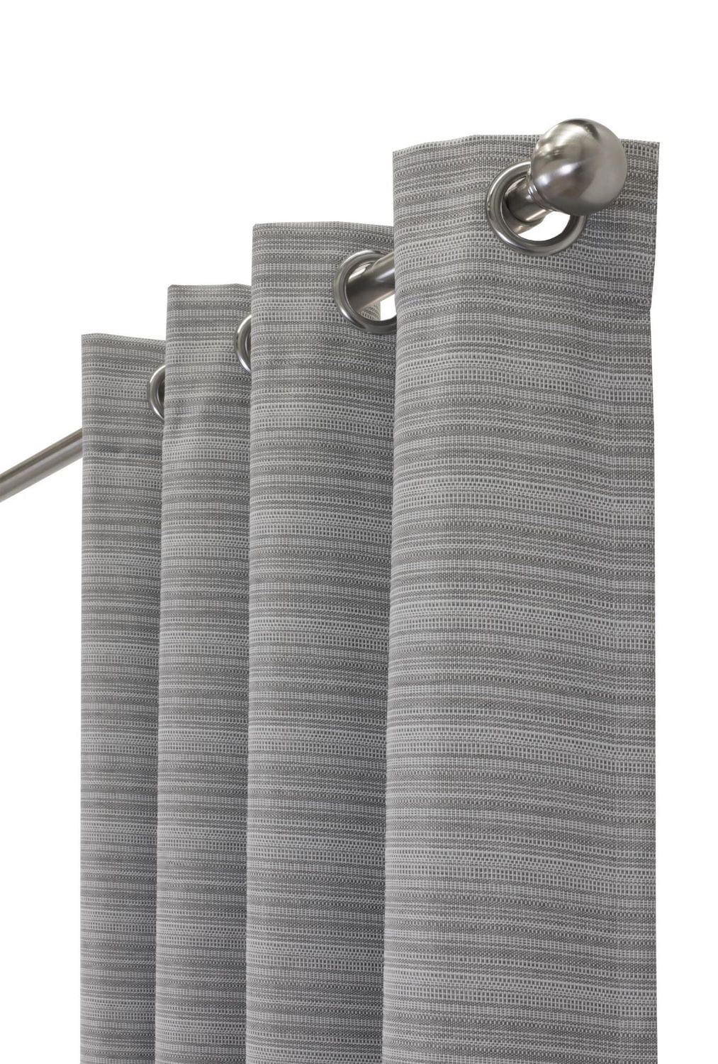 Loft Living Morice, panneau de rideau à oeillets texturé, 100% occultant 52" x 63", gris