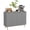 Grey, variant on HOMCOM Sideboard Buffet Cabinet with Adjustable Shelves, Green